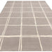 Asiatic albany asiatic grid silver Grey Living Room Geometric Rug.
