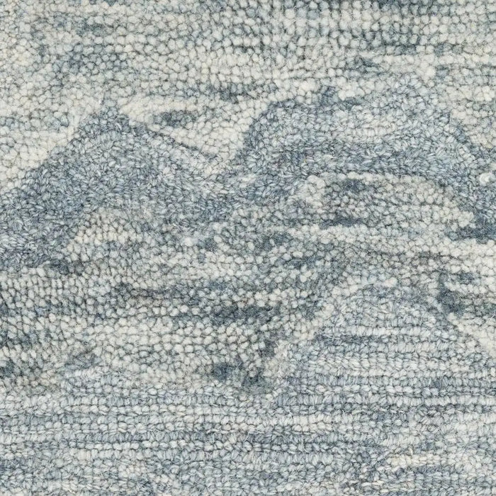 Nourison graceful gru01 blue Blue Living Room Wool Rug.