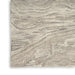 Nourison graceful gru01 grey Grey Living Room Wool Rug.