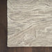 Nourison graceful gru01 grey Grey Living Room Wool Rug.