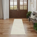 Nourison graceful gru01 ivory Ivory Living Room Wool Rug.