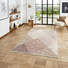 Think Rugs whisper think washable h1065 beige brown Brown, Beige Living Room Washable Rug.
