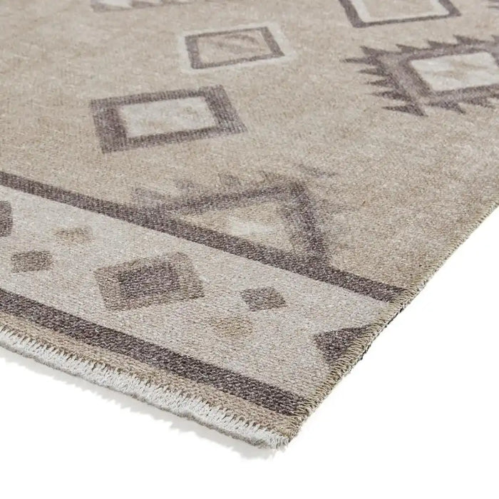 Think Rugs whisper think washable h1066 beige Beige Living Room Washable Rug.