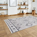 Think Rugs whisper think washable h1066 grey Grey Living Room Washable Rug.