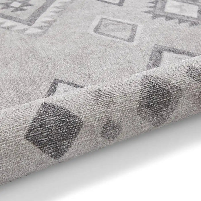 Think Rugs whisper think washable h1066 grey Grey Living Room Washable Rug.