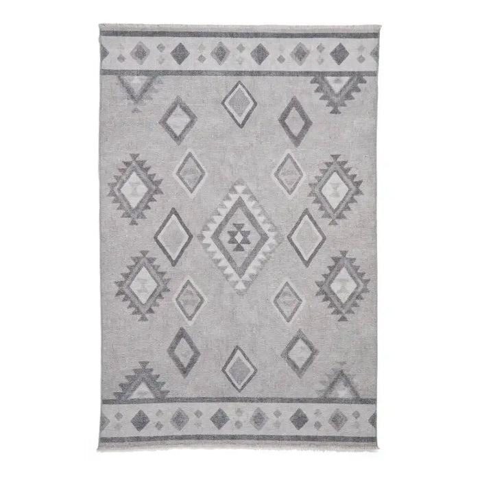 Think Rugs whisper think washable h1066 grey Grey Living Room Washable Rug.