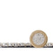 Think Rugs whisper think washable h1067 beige green Green, Beige Living Room Washable Rug.