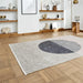 Think Rugs whisper think washable h1067 beige green Green, Beige Living Room Washable Rug.