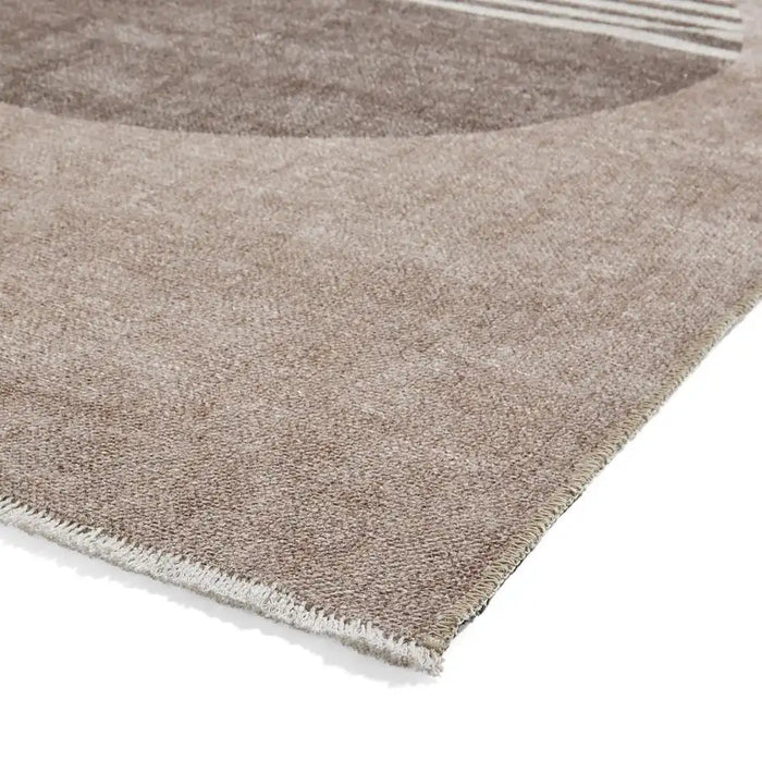 Think Rugs whisper think washable h1067 beige Beige Living Room Washable Rug.
