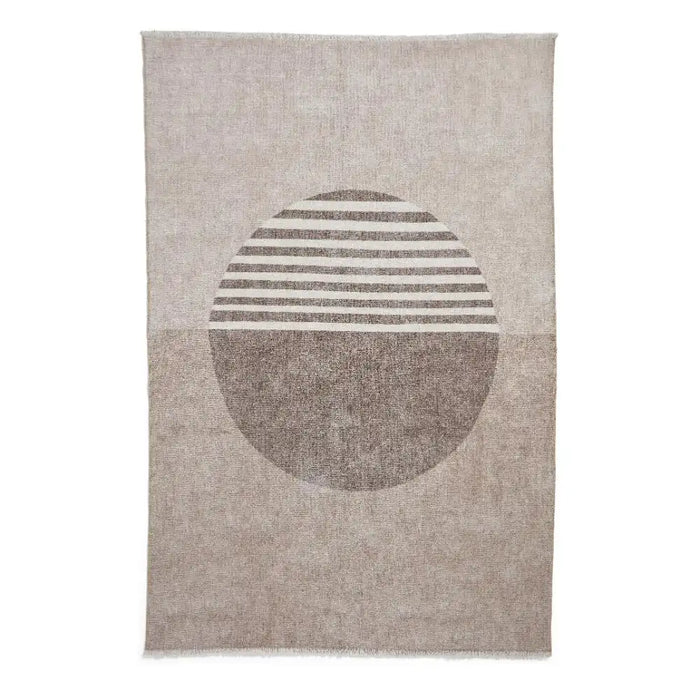 Think Rugs whisper think washable h1067 beige Beige Living Room Washable Rug.