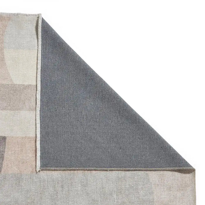 Think Rugs whisper think washable h1068 beige Beige Living Room Washable Rug.