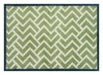 Turtle Mat turtle designs herringbone green Green Kitchen  Washable Rug.