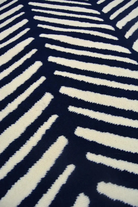 Homemaker maestro herringbone navy Blue, Navy Living Room  Rug.