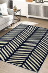 Homemaker maestro herringbone navy Blue, Navy Living Room  Rug.