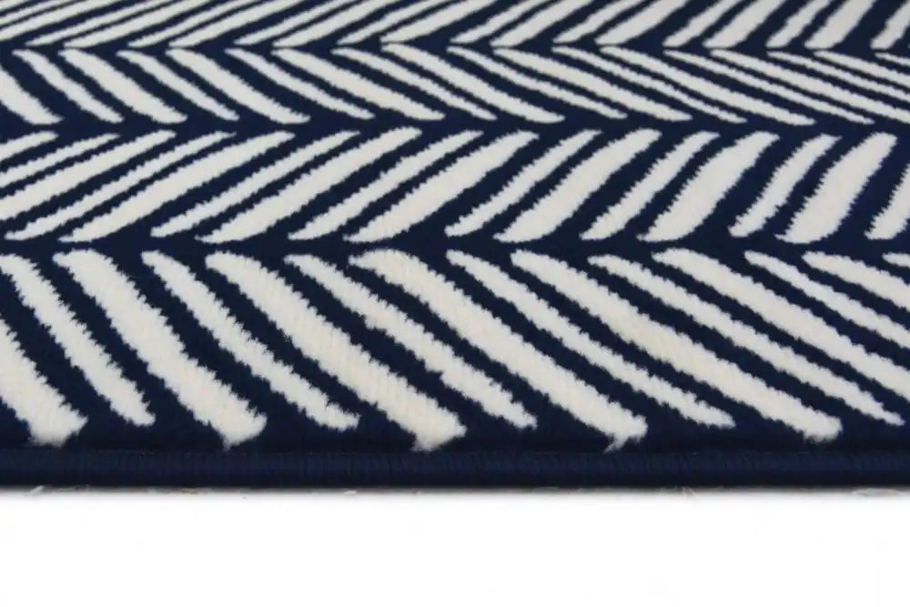 Homemaker maestro herringbone navy Blue, Navy Living Room  Rug.