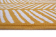 Homemaker maestro herringbone ochre Yellow Living Room  Rug.