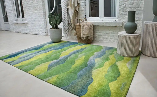 Louis de Poortere himalaya himalaya spring Green, Multicoloured Living Room  Rug.