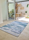 Louis de Poortere himalaya himalaya winter Blue, Grey Living Room  Rug.