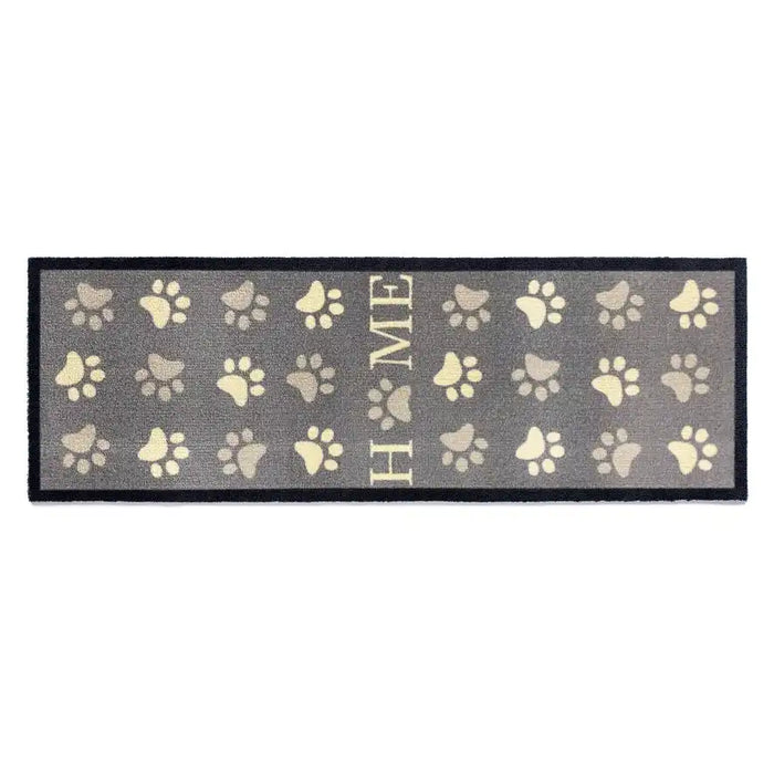 My Mats howler and scratch home paw 1 Grey Outdoor  Washable Rug.