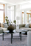 Asiatic mulberry ice blue Blue Living Room  Rug.