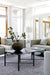 Asiatic mulberry ice blue Blue Living Room  Rug.