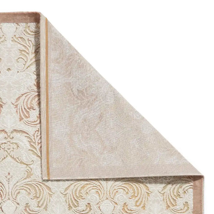 Think Rugs laurence llewelyn bowen imperial bronze Brown, Beige Living Room Floral Rug.
