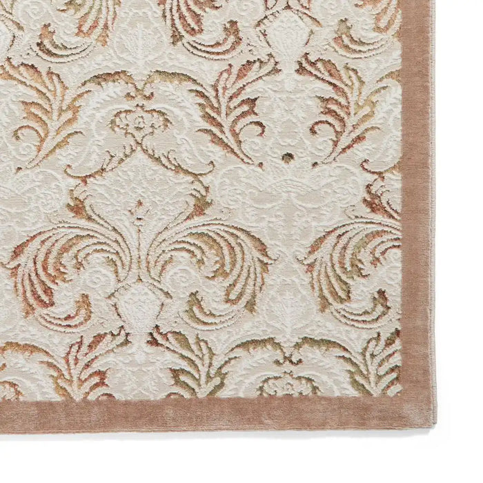 Think Rugs laurence llewelyn bowen imperial bronze Brown, Beige Living Room Floral Rug.