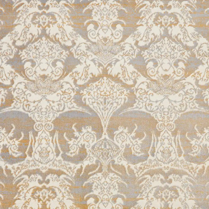 Think Rugs laurence llewelyn bowen imperial gold Yellow Living Room Floral Rug.