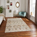 Think Rugs laurence llewelyn bowen imperial gold Yellow Living Room Floral Rug.