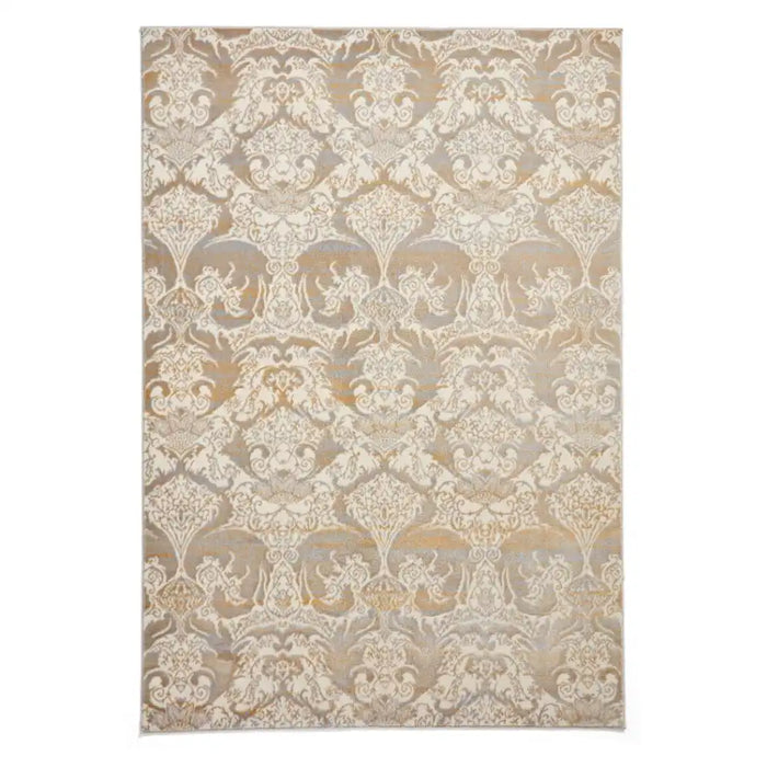 Think Rugs laurence llewelyn bowen imperial gold Yellow Living Room Floral Rug.