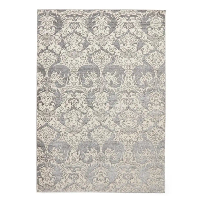 Think Rugs laurence llewelyn bowen imperial grey Grey Living Room Floral Rug.