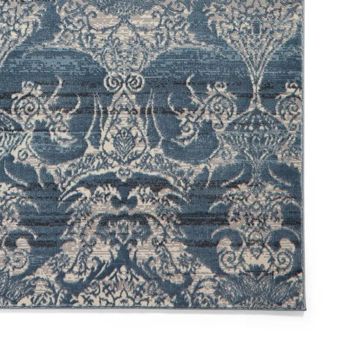 Think Rugs laurence llewelyn bowen imperial midnight Blue, Navy Living Room Floral Rug.