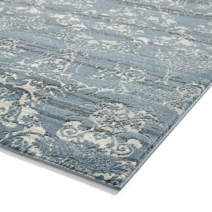 Think Rugs laurence llewelyn bowen imperial midnight Blue, Navy Living Room Floral Rug.
