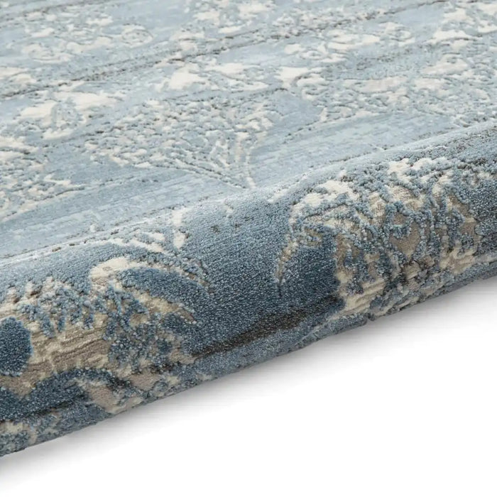 Think Rugs laurence llewelyn bowen imperial midnight Blue, Navy Living Room Floral Rug.