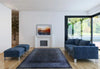 Asiatic elodie indigo black Blue, Black Living Room  Rug.