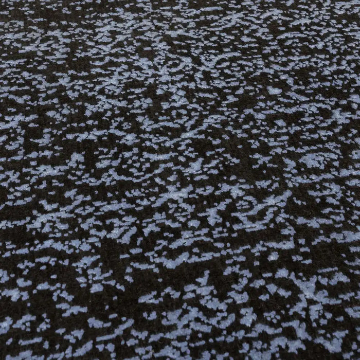 Asiatic elodie indigo black Blue, Black Living Room  Rug.