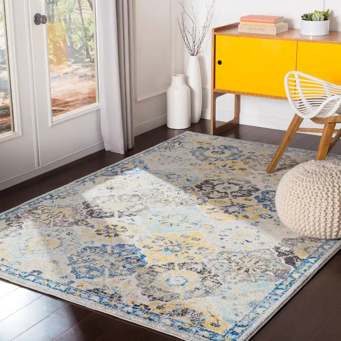 Surya hap ines 1072 multicolored Multicoloured Living Room Moroccan Rug.