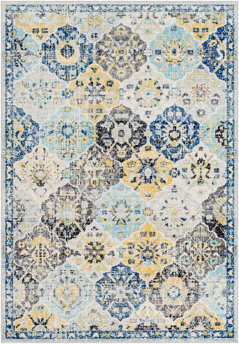 Surya hap ines 1072 multicolored Multicoloured Living Room Moroccan Rug.