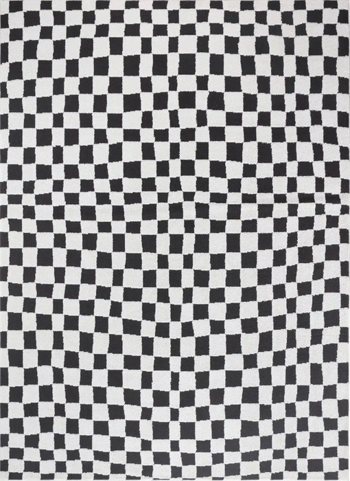 Surya feu irina 2302 black Black, Cream Living Room  Rug.