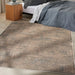 Calvin Klein ck024 irradiant irr01 black ivory Grey, Black, Ivory Living Room Geometric Rug.