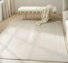 Calvin Klein ck024 irradiant irr02 ivory Ivory Living Room Geometric Rug.