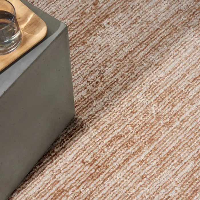 Calvin Klein ck024 irradiant irr03 rose gold Yellow, Orange Living Room Geometric Rug.