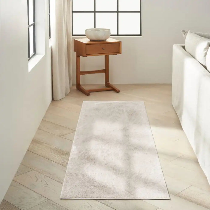 Calvin Klein ck024 irradiant irr04 silver grey Grey Living Room Geometric Rug.