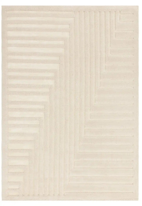 Asiatic valley ivory connection Ivory Living Room Geometric Rug.