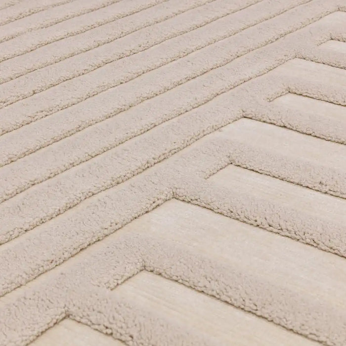 Asiatic valley ivory connection Ivory Living Room Geometric Rug.