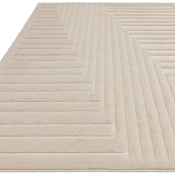 Asiatic valley ivory connection Ivory Living Room Geometric Rug.