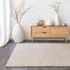 Asiatic elm ivory Ivory Living Room Wool Rug.