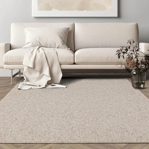 Asiatic boden washable ivory Ivory Living Room Geometric Rug.