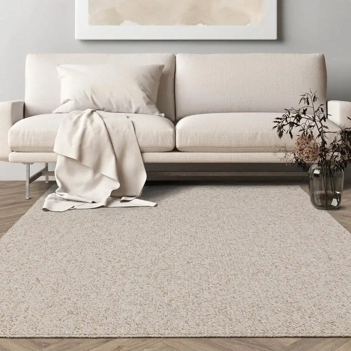 Asiatic boden washable ivory Ivory Living Room Geometric Rug.