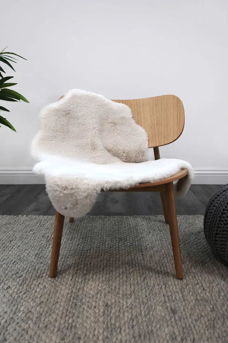 Homemaker luxury faux fur ivory Ivory Living Room Shaggy Rug.